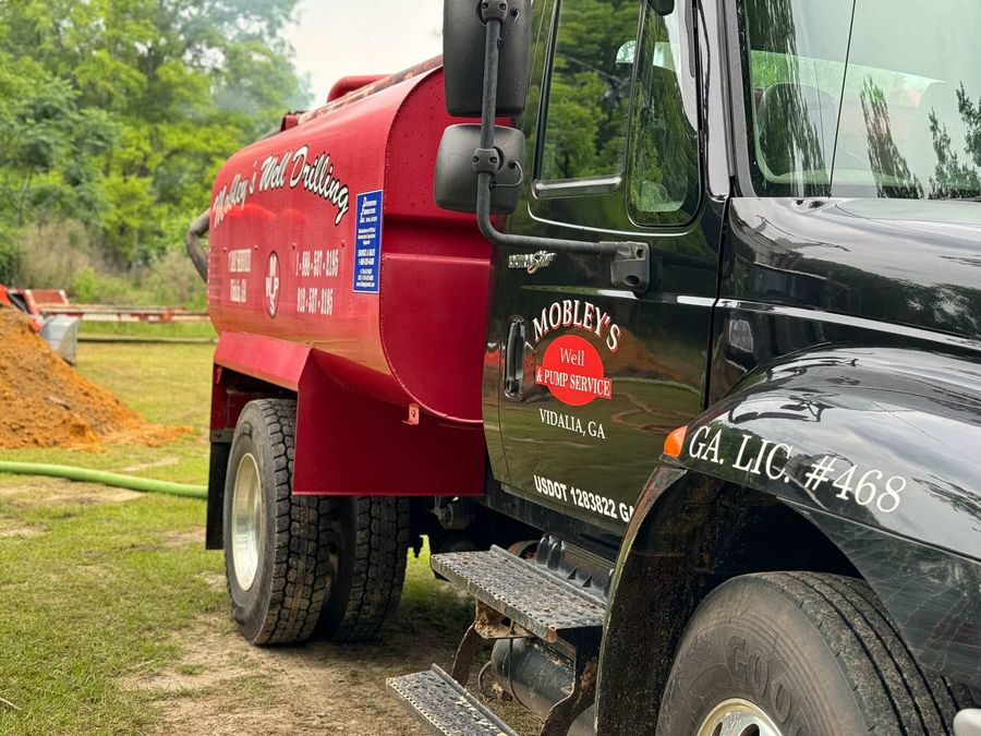 Mobley's Well & Pump service truck